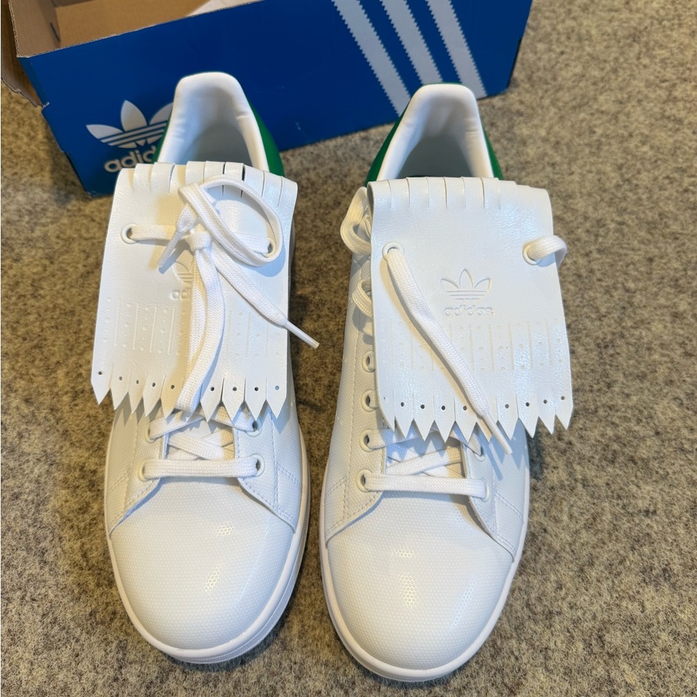 Adidas Stan Smith golf shoe green and white NEW with tags size 11